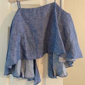 Milly open back crop top